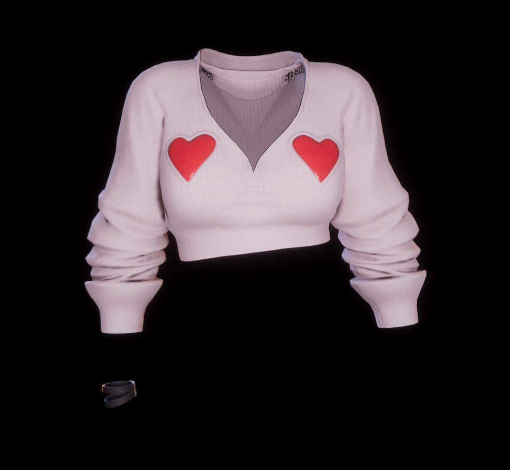 CUPID XOX - Cropped Hoodie